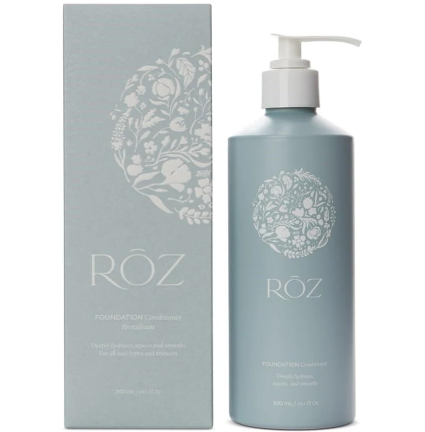 Roz Foundation Conditioner - Hydrating & Repairing Hair Treatment for Dry, Damaged Hair | Perfect for Daily Use, Salon-Quality Results at Home