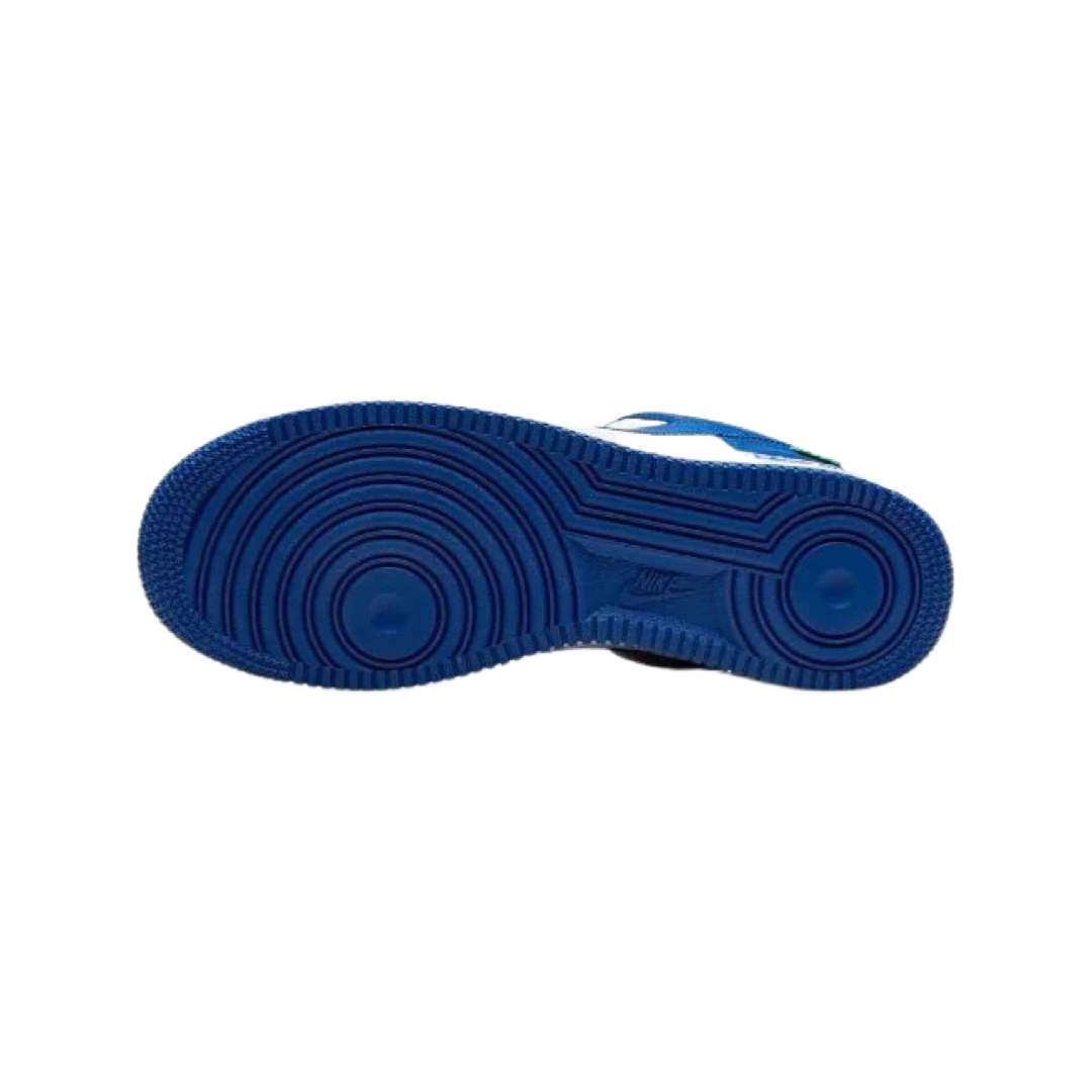 Louis Vuitton x Off White Air Force 1 Low Royal Blue White Sneakers by Virgil Abloh - Limited Edition Luxury Streetwear Shoes for Men, Fashion Statement & Collector's Item - Perfect for Urban Street Style, Sneakerhead Collections and High-End Casual Wear