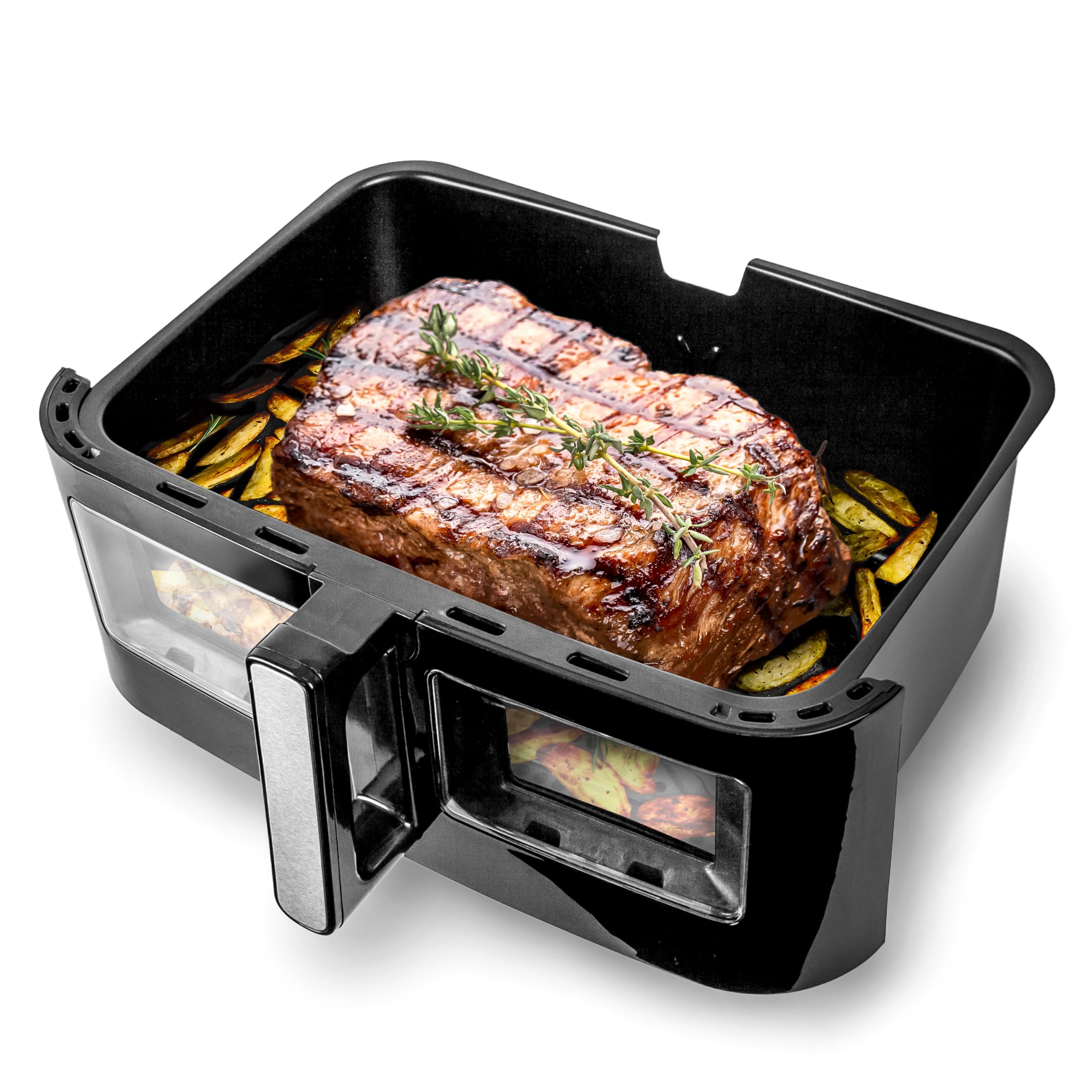 Duronic AFD1 Large 10L Drawer for AF24 Dual Zone Air Fryer | Replacement Cooking Tray | Perfect for Family Meals, Party Snacks & Healthy Cooking