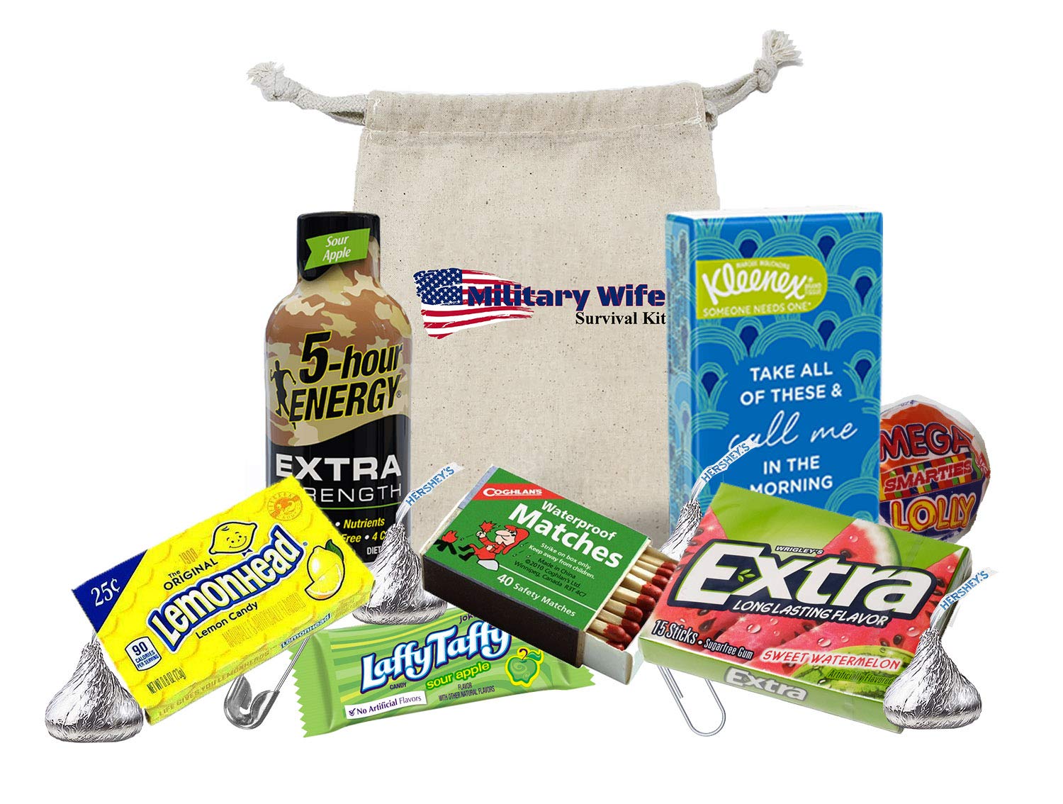 Military Wife Deployment Survival Kit - Appreciation Gift for Her | Long Distance Love & Support