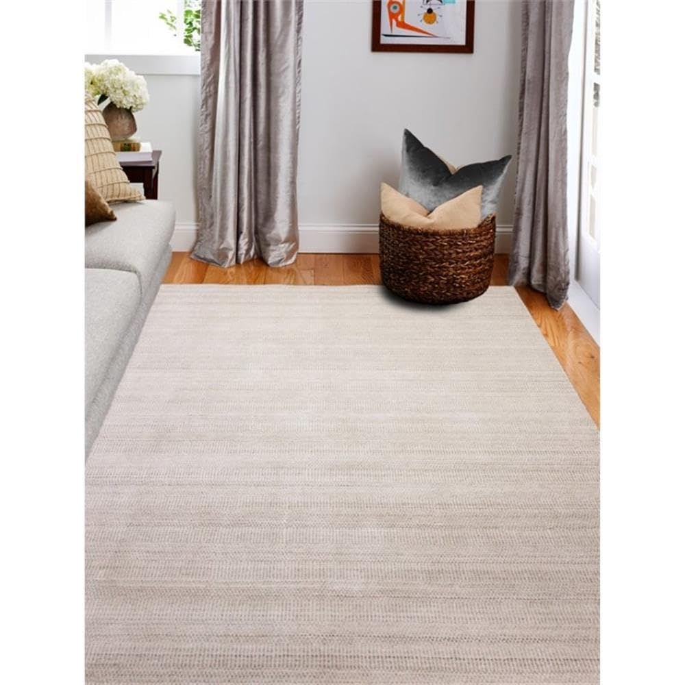 Bashian Cream Area Rug 2.6x8 Feet - Soft Modern Living Room Rug for Bedroom, Dining Room & Home Decor
