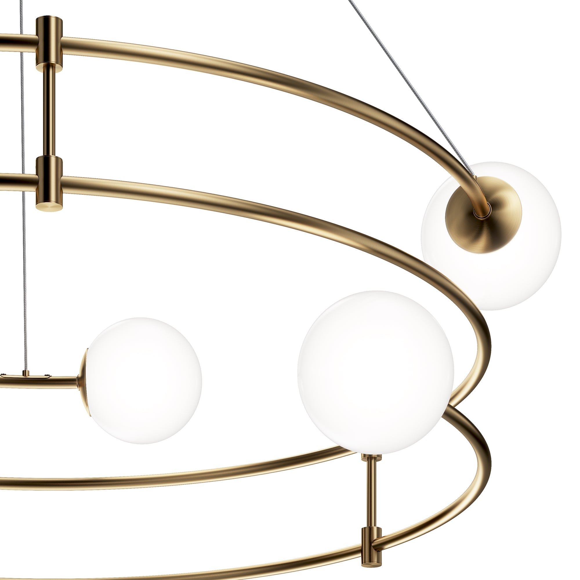 4/6Lt Gold & Black Finish Balance Center Light - Perfect for Dining Rooms, Living Rooms, and Bedroom Ceiling Lighting