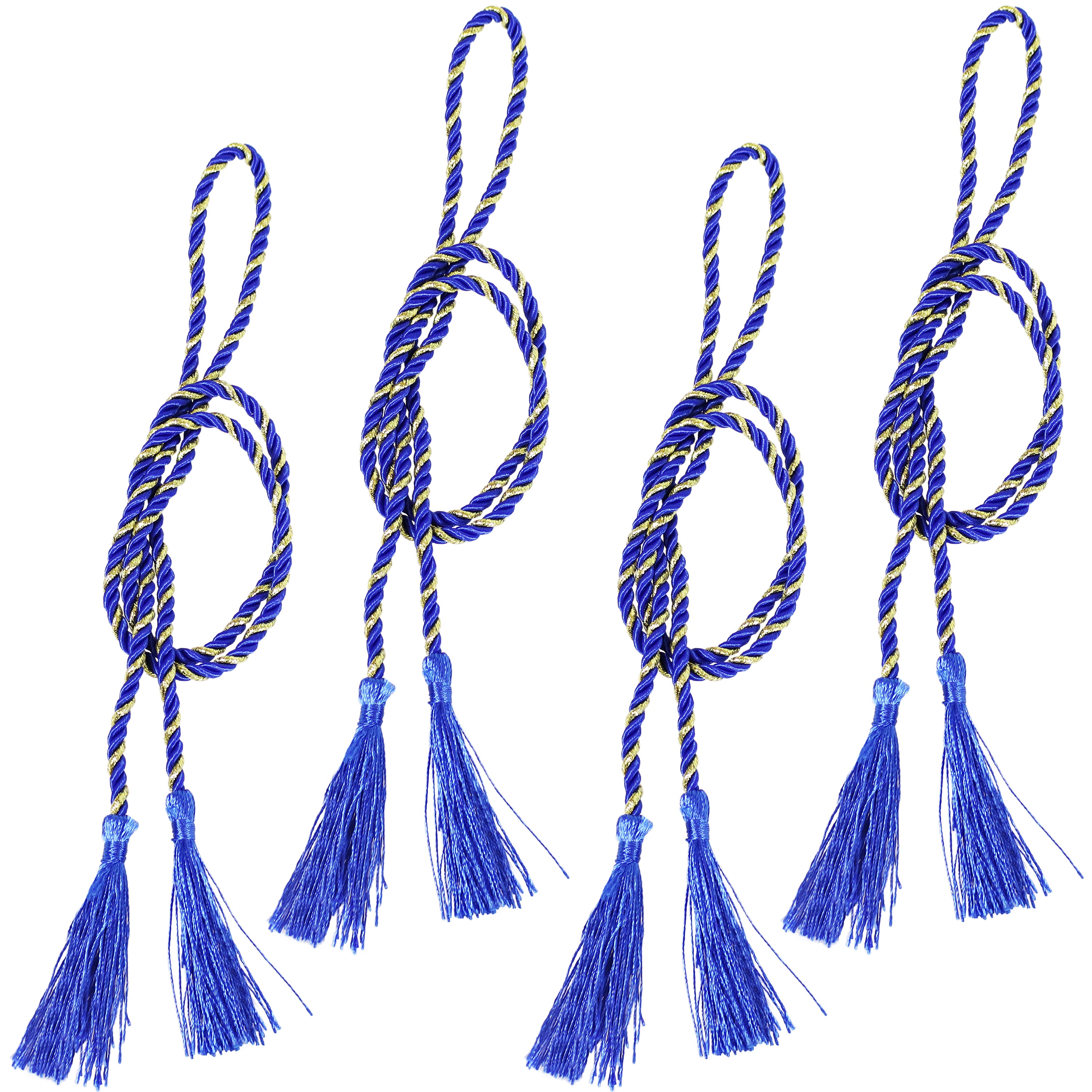 Sunnydaze Decorative Rope Curtain Tiebacks with Tassels - Indoor Outdoor Window Drapery Holdbacks for Living Room, Bedroom, Patio