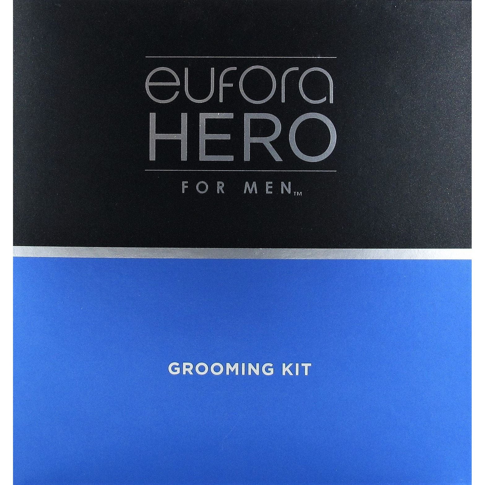 EUFORA Hero Men's Grooming Kit - Premium Beard Care & Grooming Set for Men with Travel Case - Perfect for Home, Travel & Gift Giving