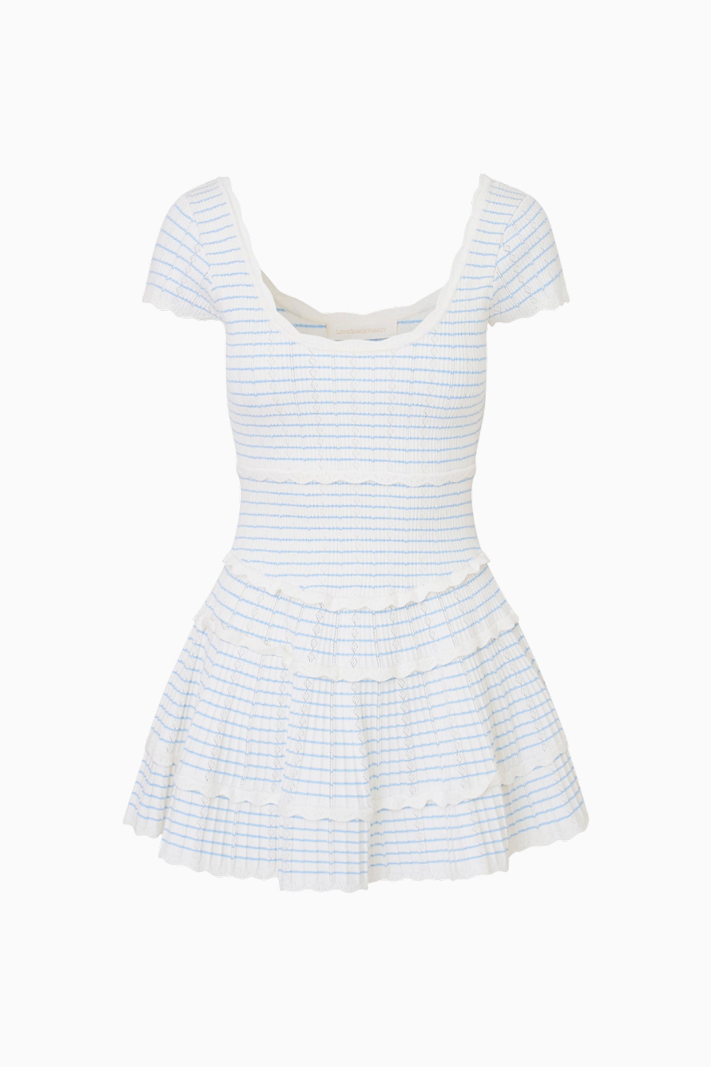 Elisavette Striped Stretch Knit Mini Dress - Women's Sexy Bodycon Party Dress for Night Out, Club, Date Night and Summer Vacation