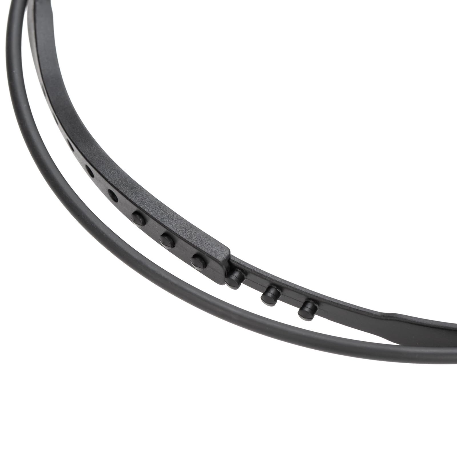 7.1mm Bone Conduction Headset with Microphone for Two-Way Radio - Black | Hands-Free Walkie Talkie Earpiece for Security, Construction & Outdoor Activities