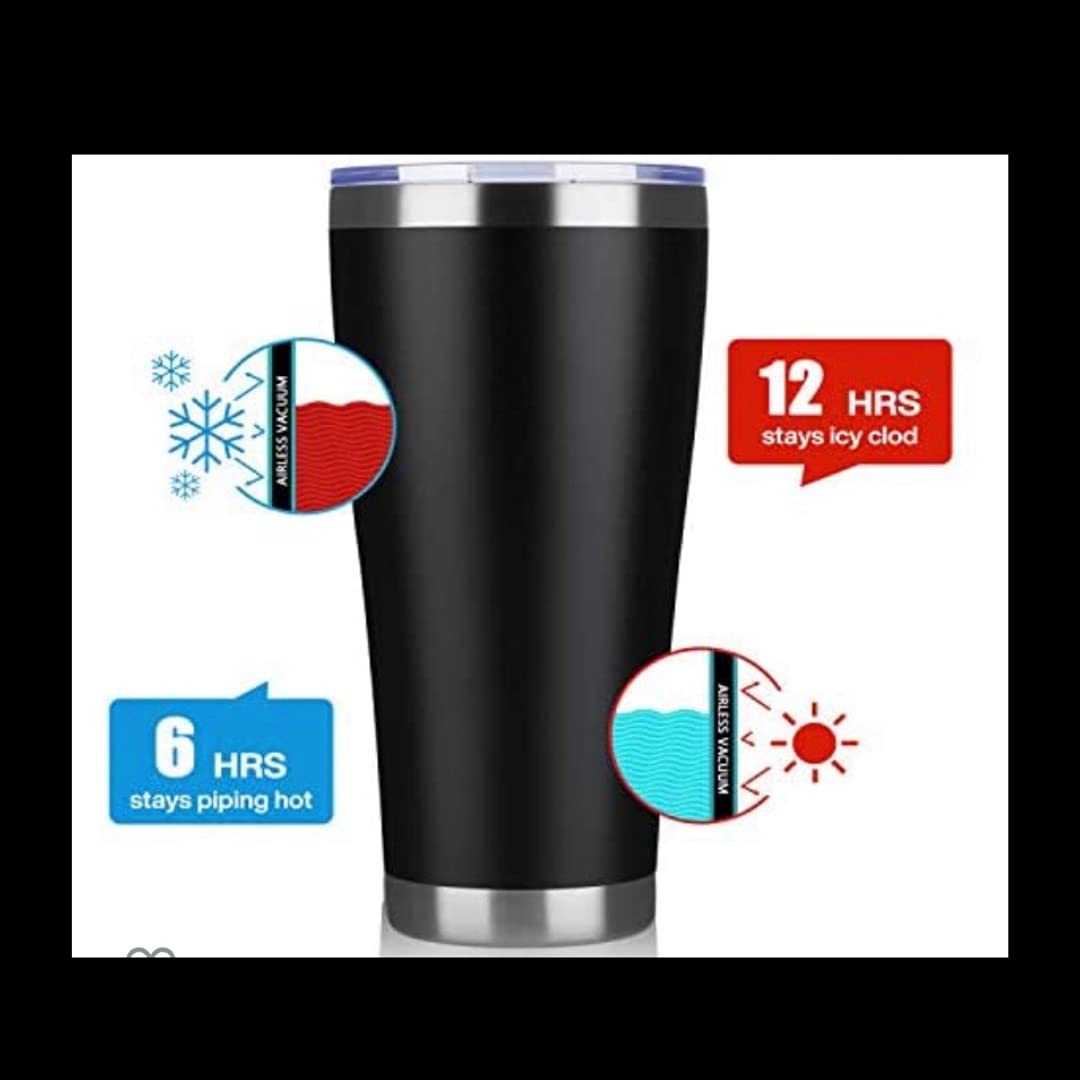 Stainless Steel Insulated Tumbler 30oz - Funny Coffee & Cocktail Cup with Anti-Vax Slogan | Double Wall Vacuum Insulation for Hot/Cold Drinks | Perfect for Office, Gym, Travel & Outdoor Activities