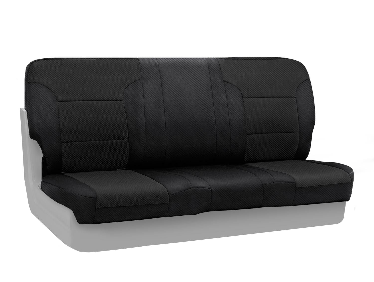 Coverking Rear Solid Bench Custom Fit Seat Cover for Select Toyota Yaris Models - Spacer Mesh (Black) | Durable Car Seat Protection | Perfect for Road Trips & Daily Commutes