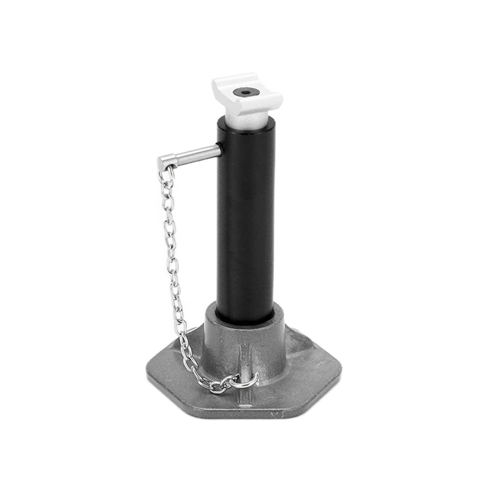 RiToEasysports Adjustable 6T Aluminum Alloy RC Car Jack Stand - Black RC Simulation Lifting Jack for Model Cars | Perfect for RC Car Maintenance & Off-Road Vehicle Repairs