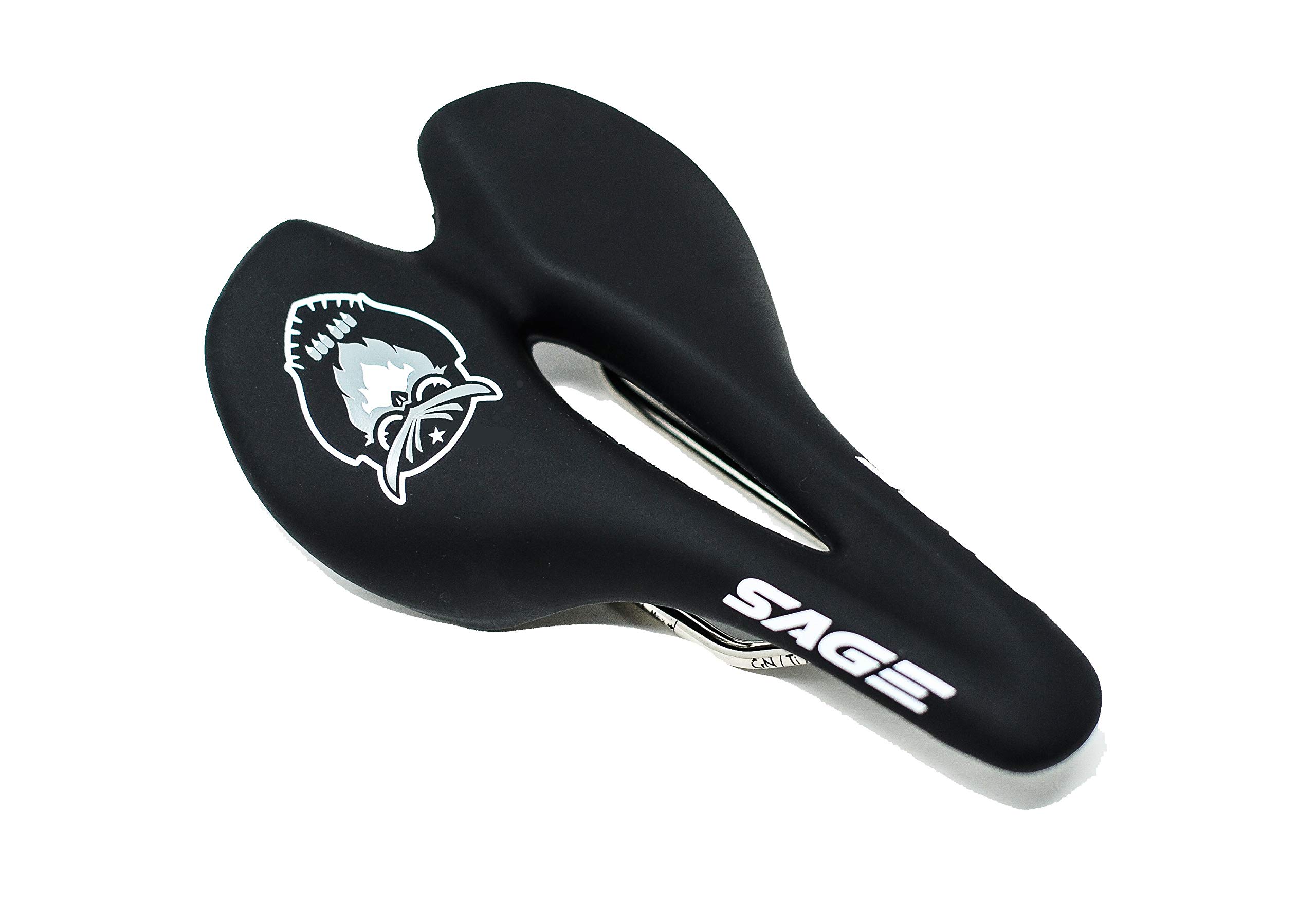Premium Sage Beccus Bike Saddle with Titanium Rails - Comfortable Bicycle Seat for Mountain & Road Bikes - Ergonomic Padded Cycling Saddle for Men & Women - Ideal for Long Rides, Commuting & Exercise Performance