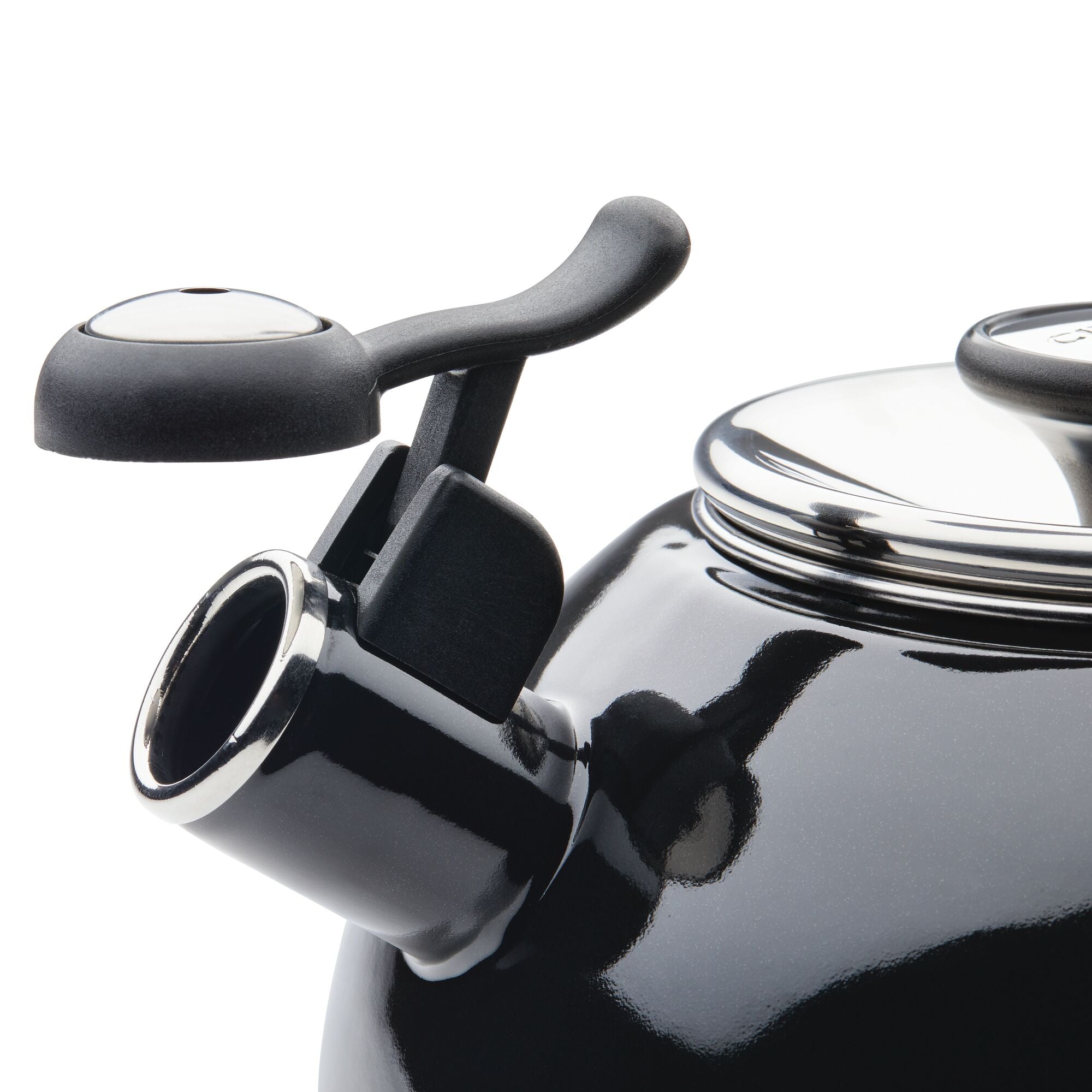 2 Quart Stainless Steel Whistling Tea Kettle with Flip-Up Spout - Perfect for Stovetop Brewing, Camping & Home Kitchen Use