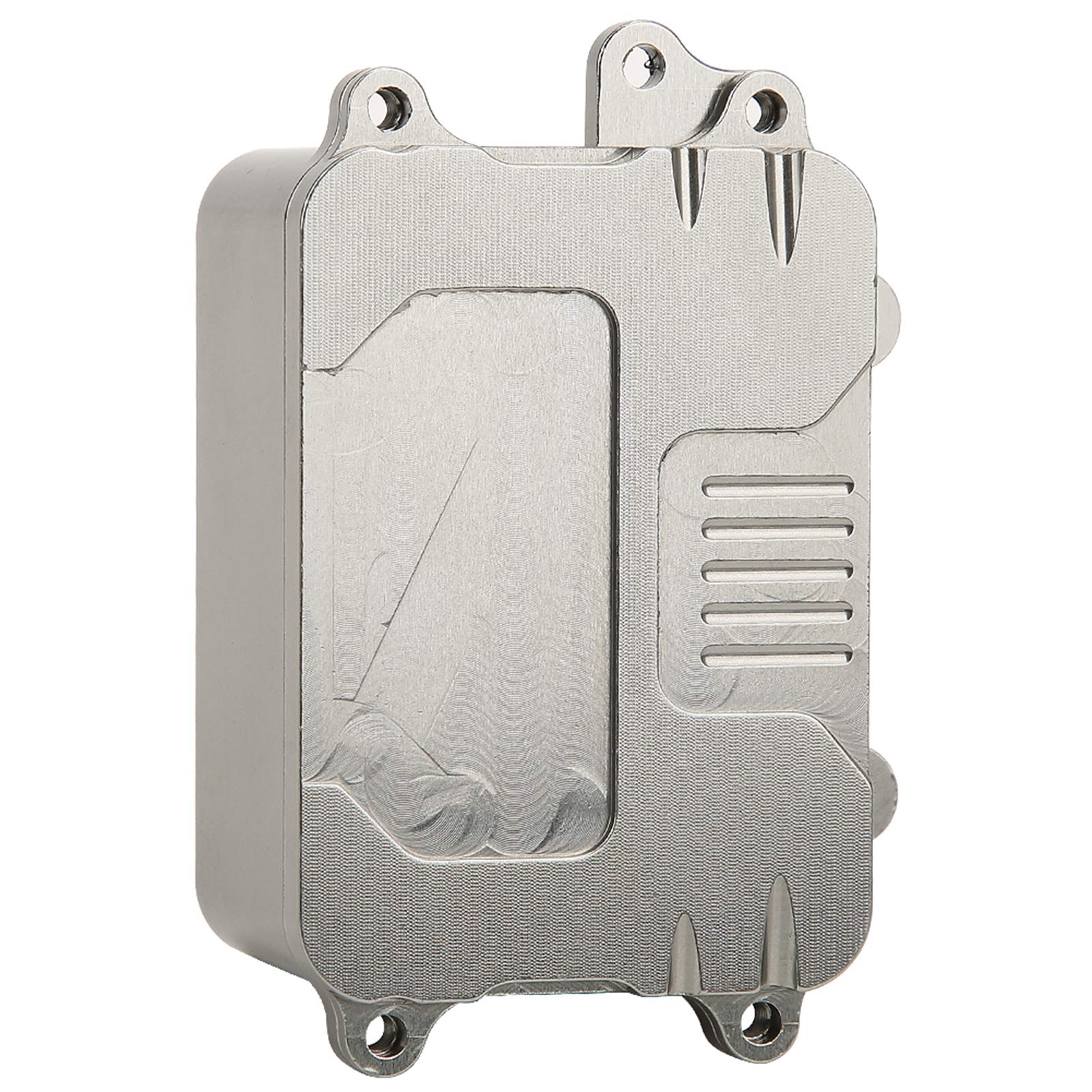 Tbest Waterproof RC Receiver Box - Metal ESC Enclosure for SCX10 1/10 Scale RC Crawler Cars - Upgrade Part for Off-Road RC Models - Perfect for Trail Running & Rock Crawling Adventures