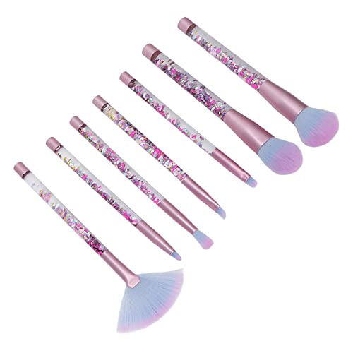 Professional 7-Piece Makeup Brush Set with Soft Bristles - Powder, Blending & Foundation Brushes for Flawless Makeup Application | Perfect Gift with Travel Pouch | Ideal for Daily Makeup, Contouring & Professional Makeup Artists