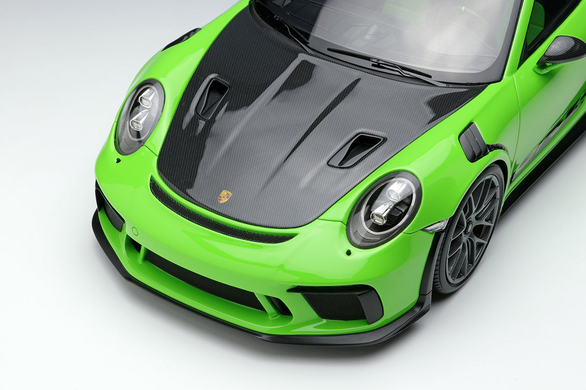 EIDOLON 1:18 Scale Porsche 911 (991.2) GT3 RS Weissach Package 2019 Diecast Model Car in Lizard Green - Collectible Sports Car for Display, Gift, and Racing Enthusiasts