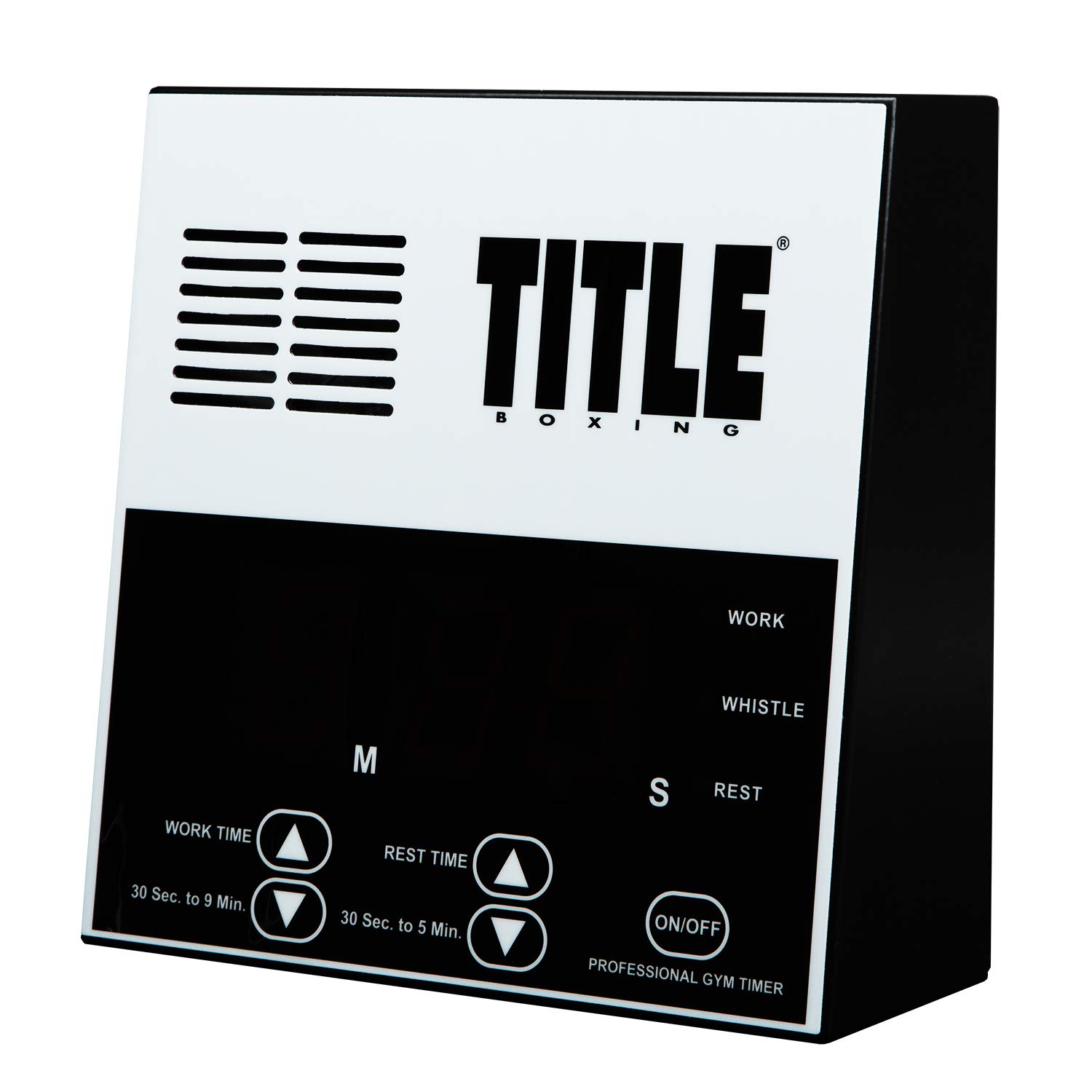 Title Pro Digital Gym Timer - Countdown Stopwatch for Workouts, HIIT, CrossFit & Training - LCD Display with Loud Alarm & Magnetic Back