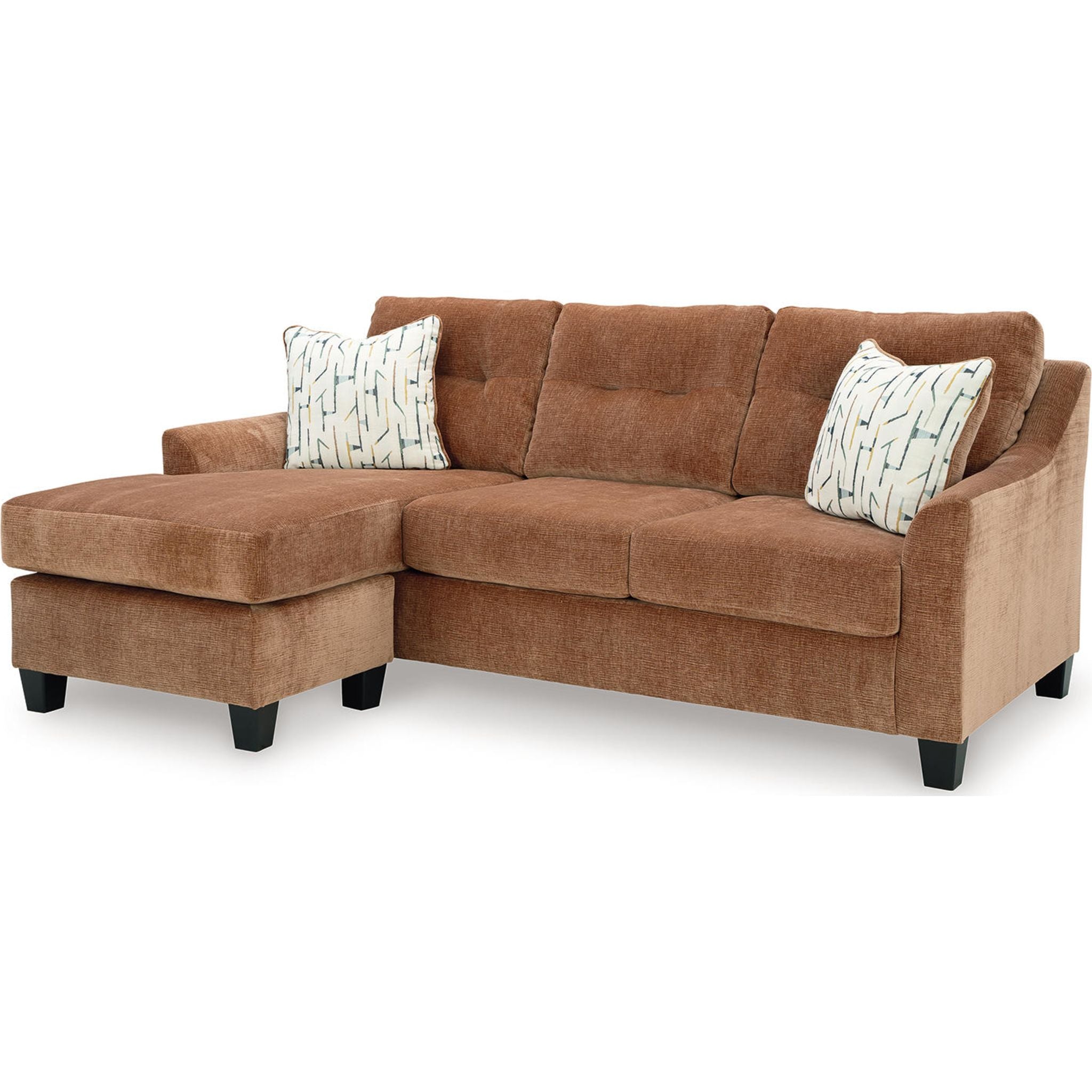 Amity Bay Sofa Chaise - Modern Sectional Couch with Chaise Lounge for Living Room, Reversible L-Shaped Sleeper Sofa Bed - Perfect for Small Spaces, Apartments & Home Theater Seating