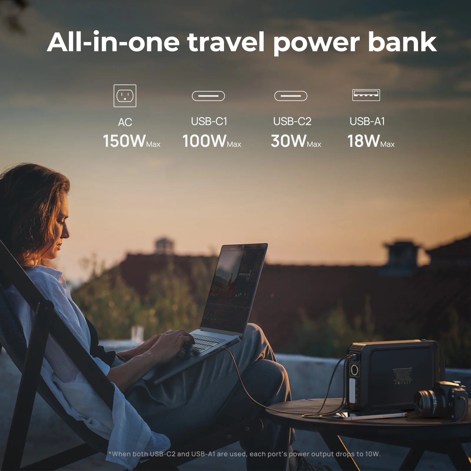 BougeRV JuiceGo 240Wh Portable Power Station - Solar Generator for Camping, RV, Emergency Backup & Outdoor Adventures | Compact & Lightweight Lithium Battery Pack