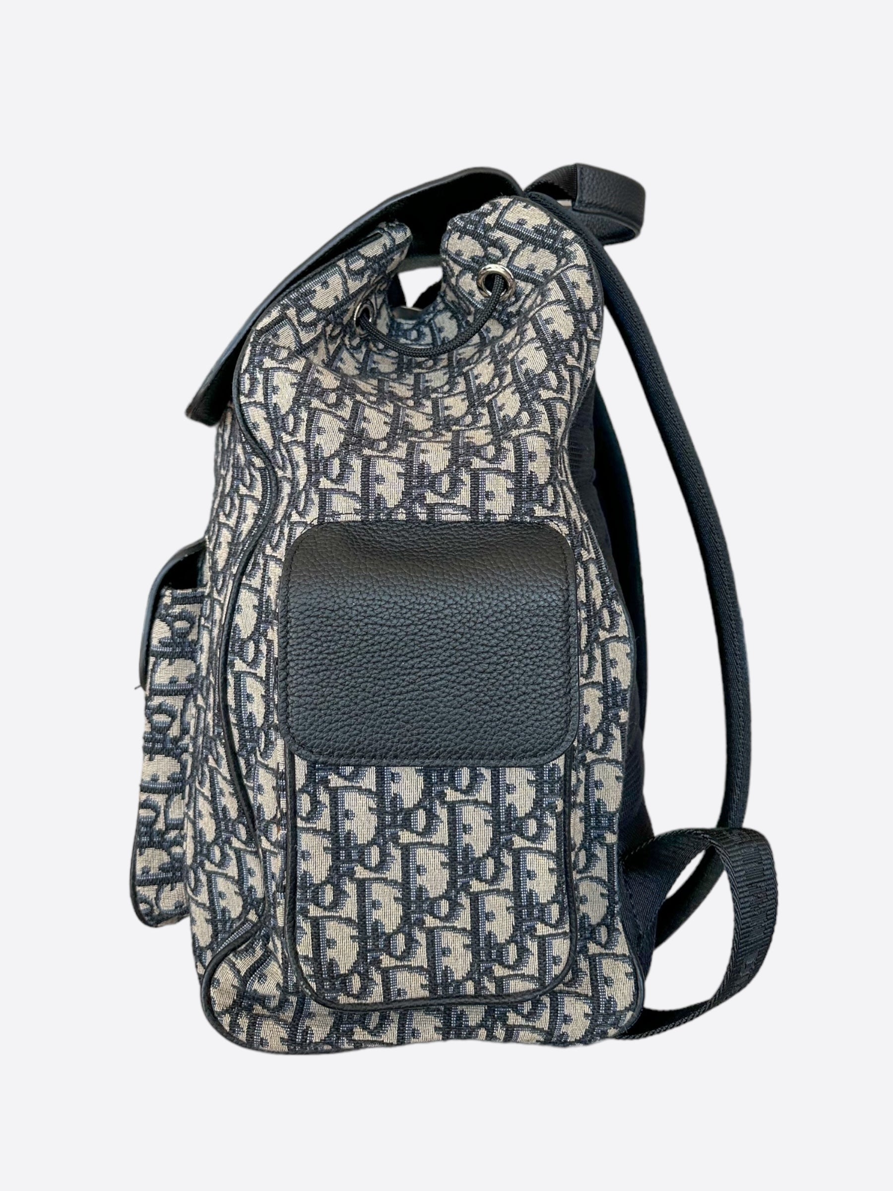 Dior Beige Oblique Saddle Backpack - Luxury Designer Shoulder Bag for Women | Perfect for Travel, Work & Everyday Use