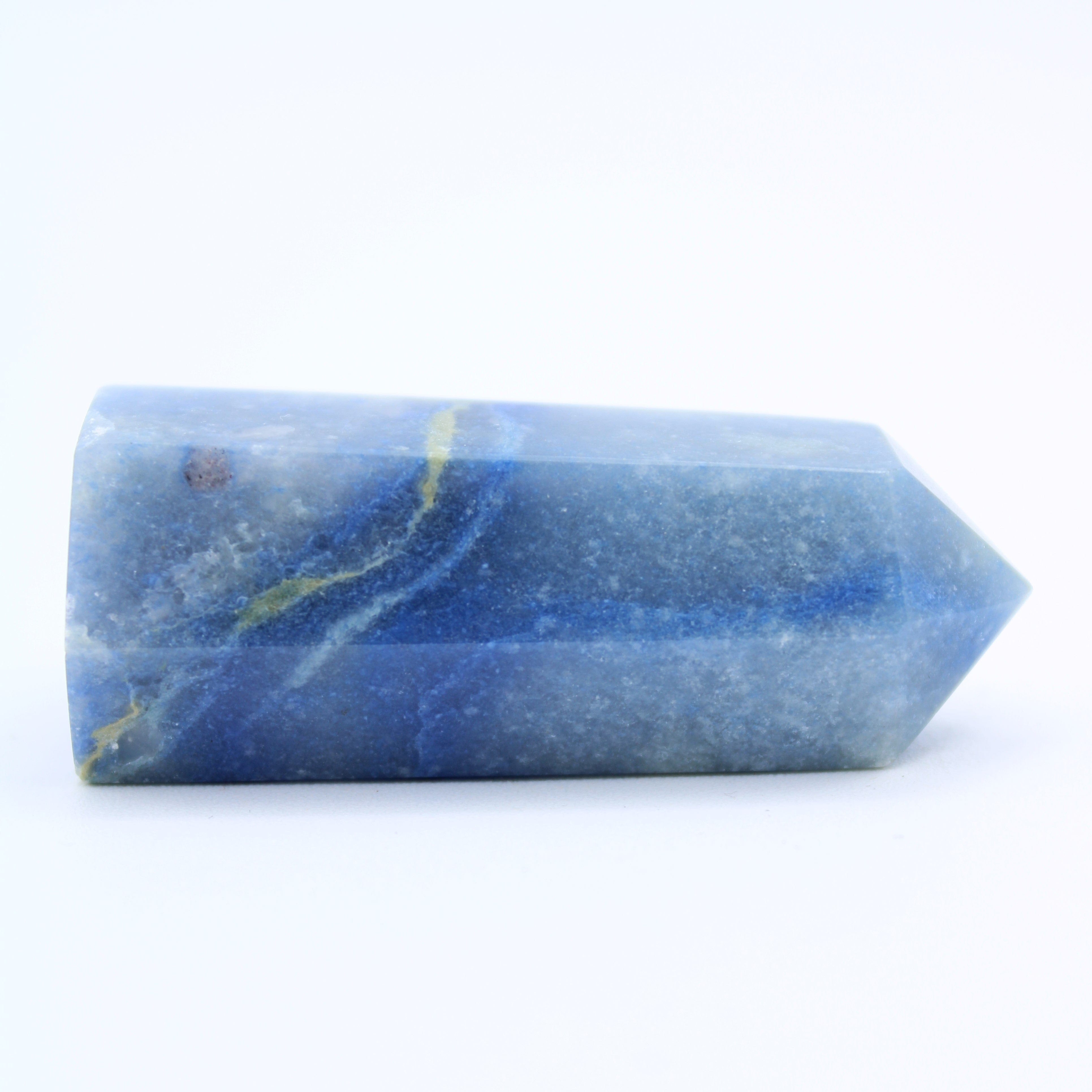 Healing Blue Quartz Crystal Tower - Natural Stone for Meditation, Reiki & Home Decor - Perfect for Energy Cleansing & Spiritual Growth