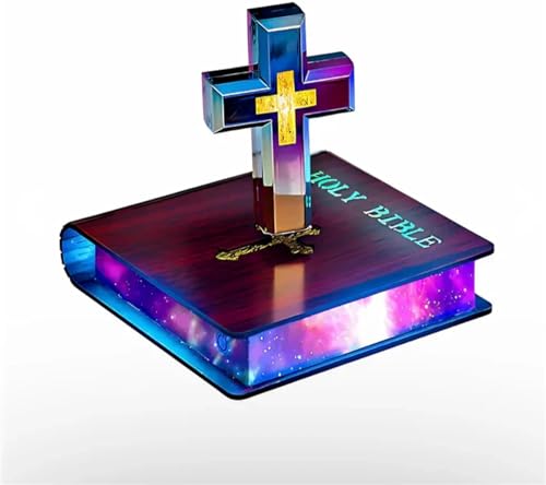 Suspended Cross on Book Base