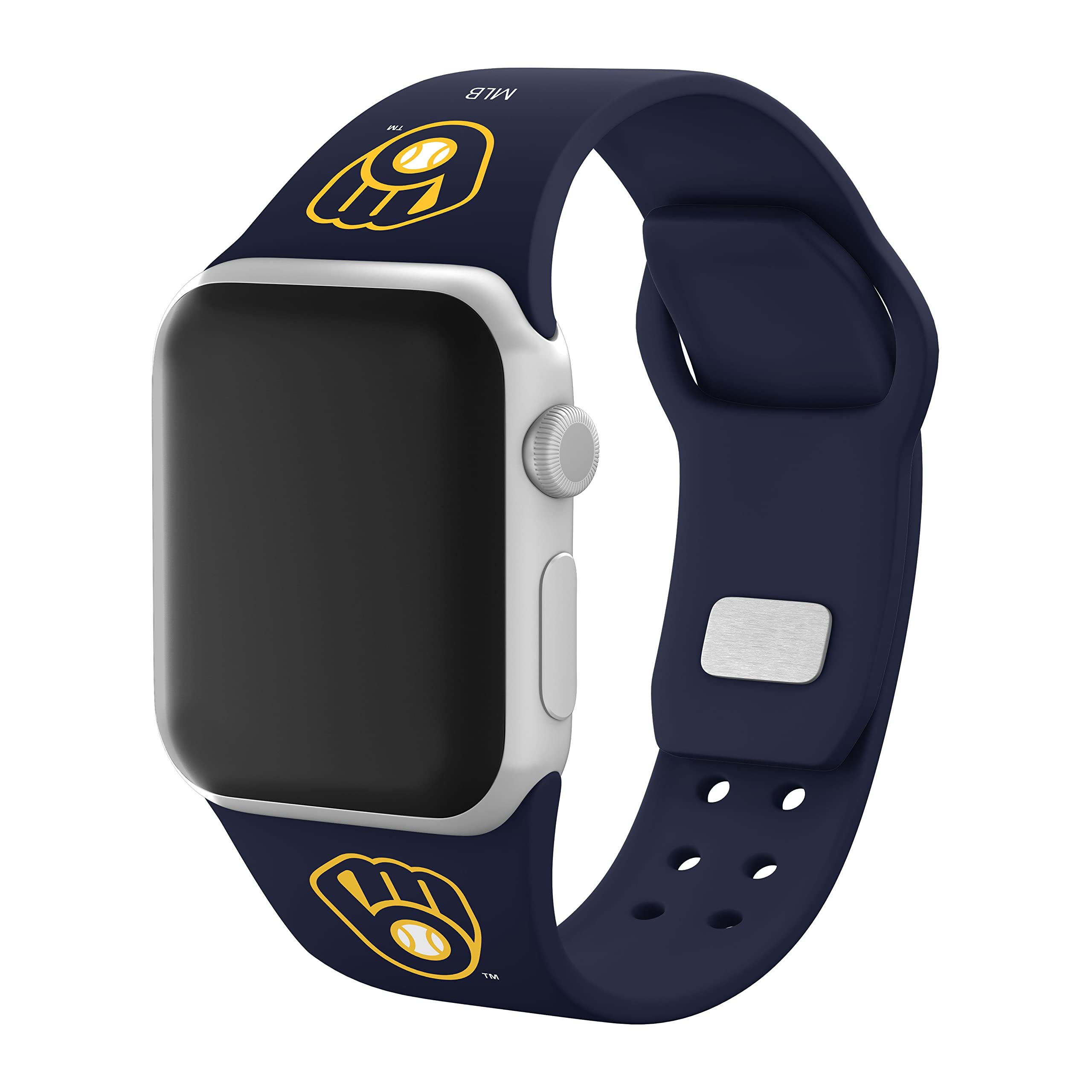 Milwaukee Brewers Silicone Sport Watch Band for Apple Watch - Durable, Comfortable Strap for Fitness, Running & Casual Wear
