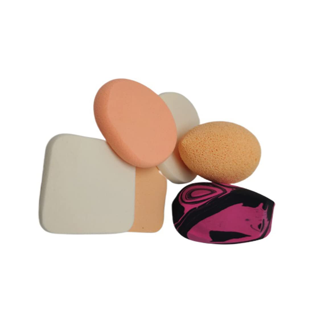 DA.VE Makeup Essentials Combo - Compact Powder, Liquid Foundation, Beauty Blenders & Eyeliner Set for Flawless Makeup Application | Perfect for Daily Use, Travel & Professional Makeup Kits (DCombo-CFPEM-C117-F2-P-M200-EF)