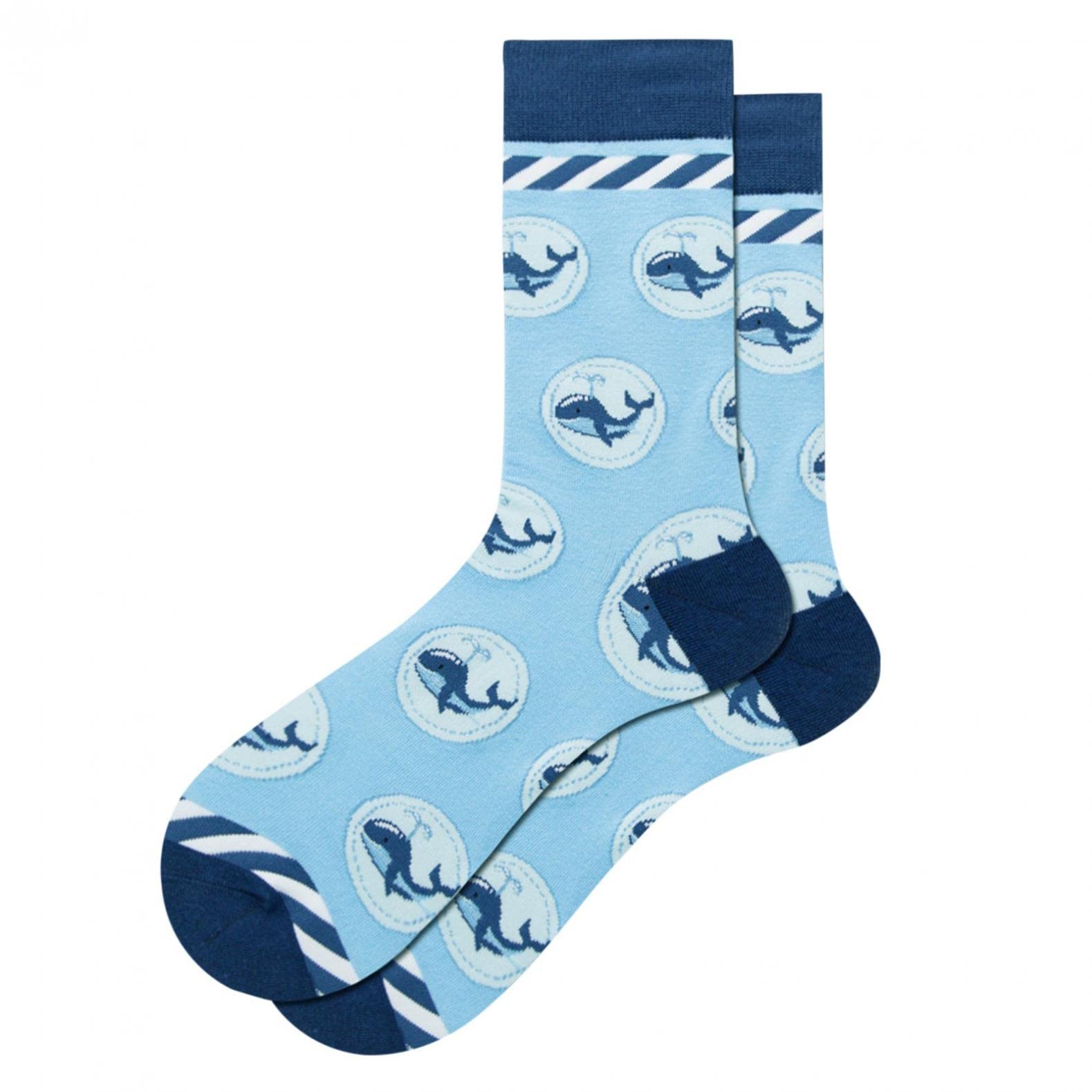 AKIMPE Men's Warm Winter Socks - Christmas Santa Snowflake Pattern Mid-Calf Cotton Socks for Cold Weather | Cozy Holiday Gift & Everyday Wear