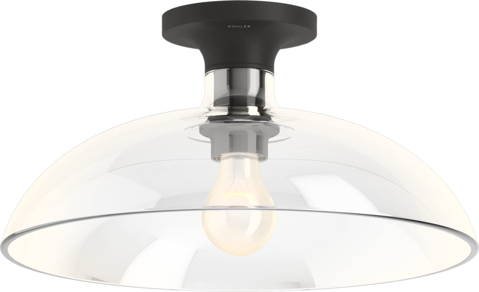 KOHLER Tone One-Light Flush Mount Ceiling Light - Modern LED Fixture for Bedroom, Bathroom, Hallway & Kitchen Lighting
