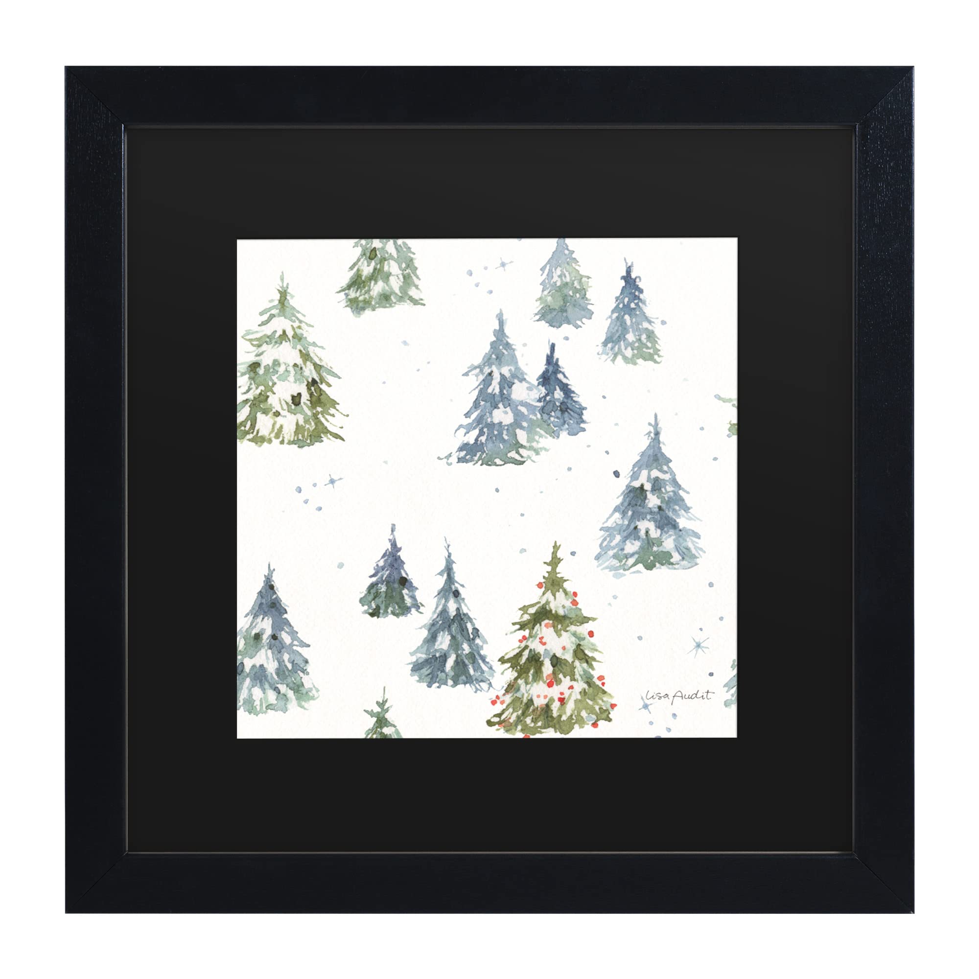 Trademark Fine Art 'Welcoming Santa 12' Canvas Wall Art by Lisa Audit - Christmas Holiday Home Decor for Living Room, Bedroom & Office