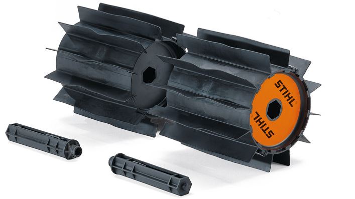 STIHL KW MM PowerSweep Attachment - Heavy-Duty Lawn & Garden Sweeper for Leaves & Debris - Perfect for Driveways, Sidewalks & Landscaping