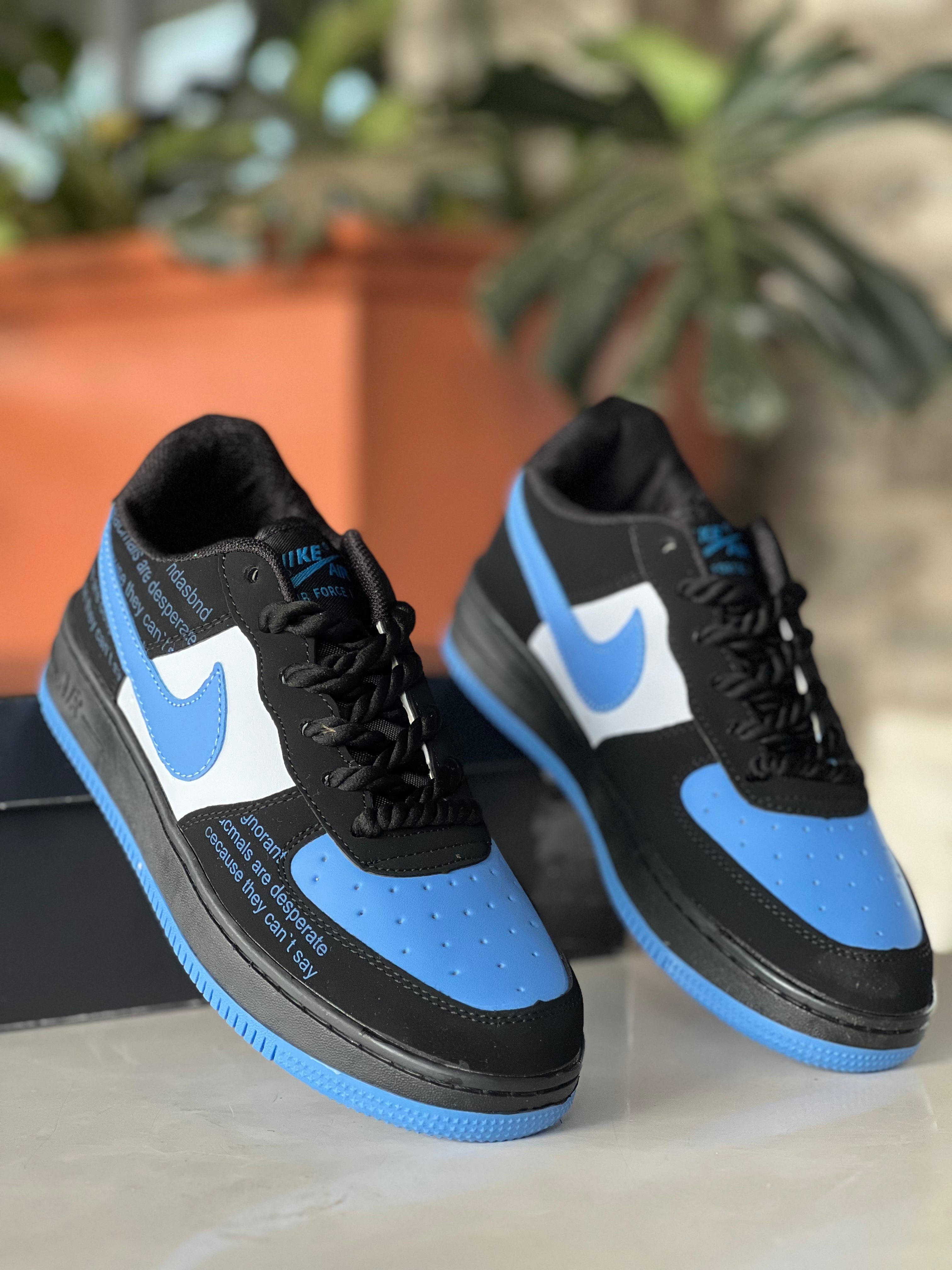 Nike Air Force 1 Suede Sneakers for Men - Classic Blue Casual Shoes - Perfect for Streetwear, Everyday Wear & Sneaker Collection