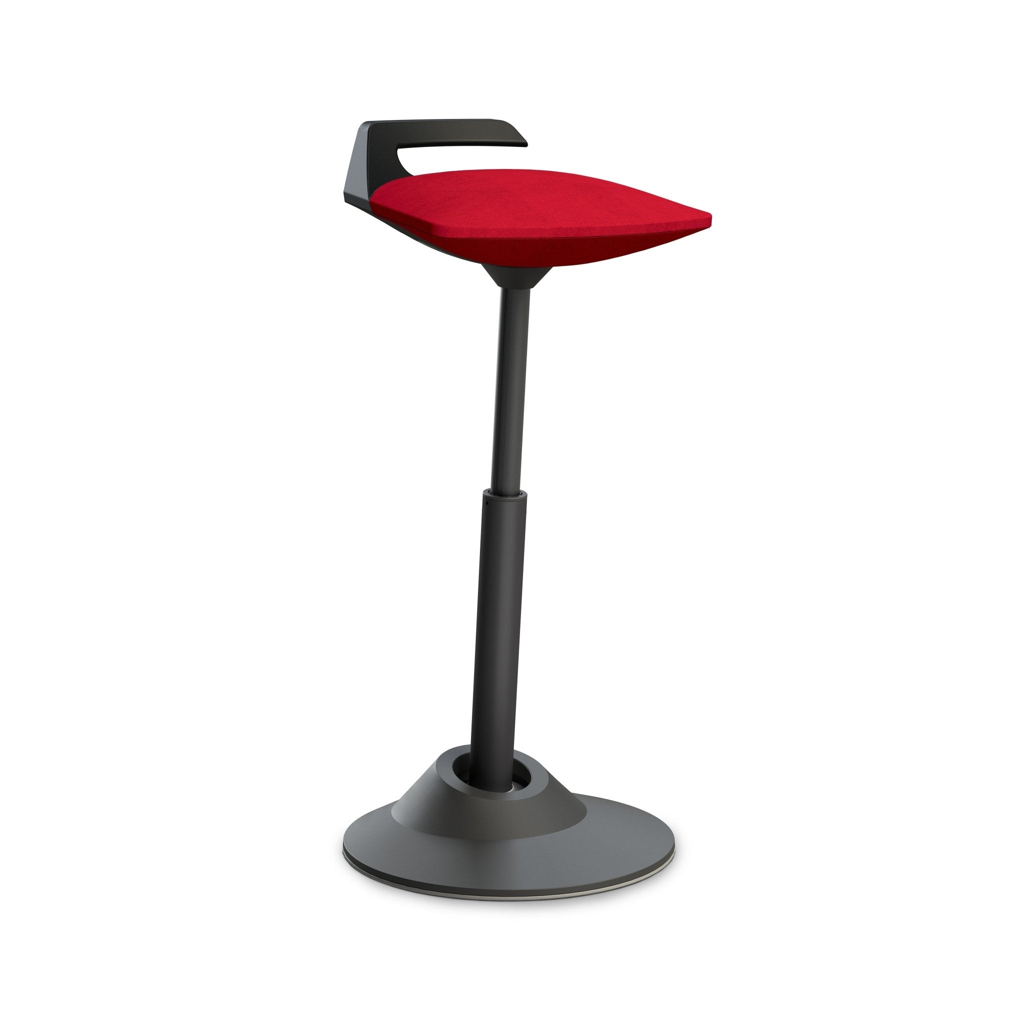 Aeris Muvman Black Ergonomic Office Chair - Adjustable Height & Lumbar Support for Home & Workspace Comfort