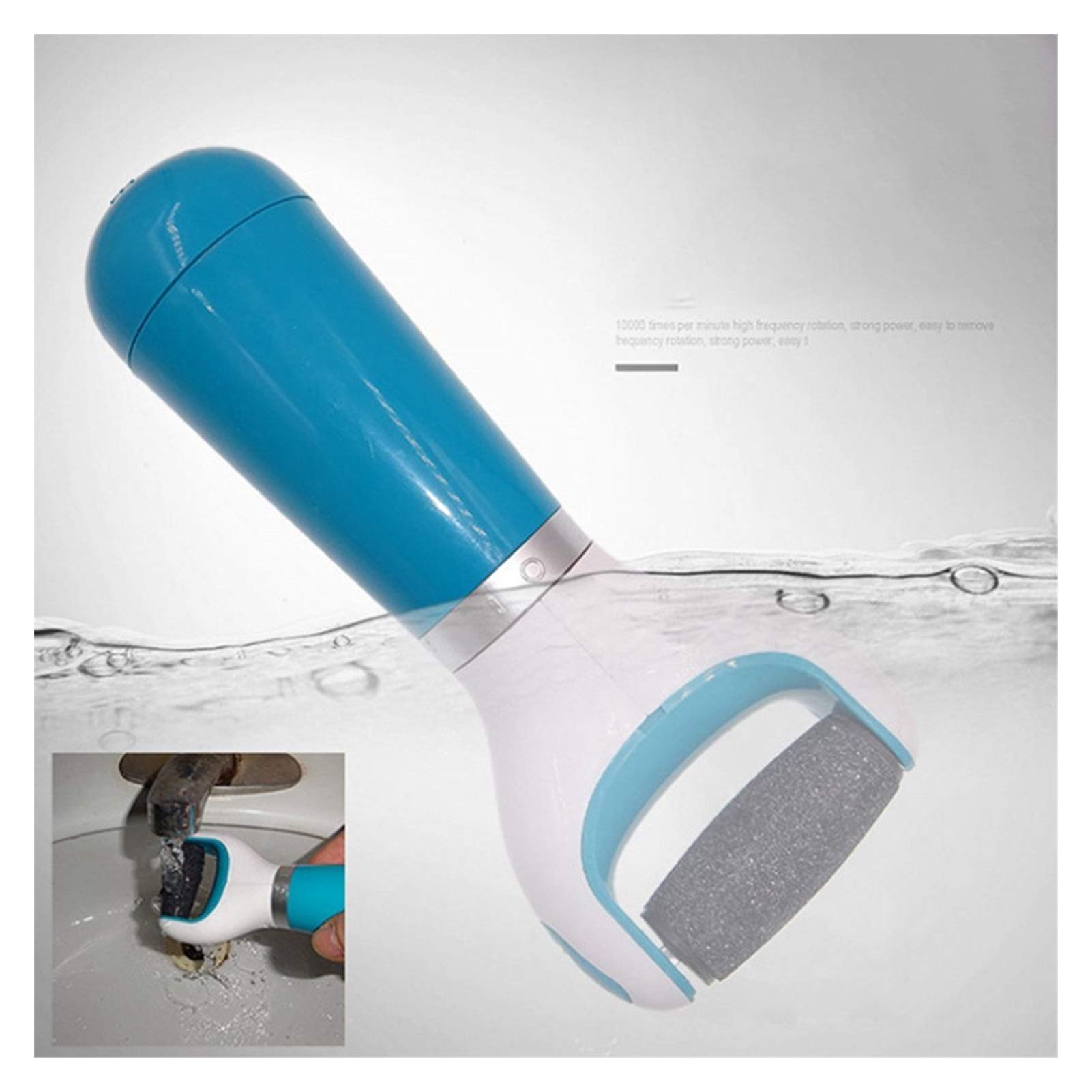 Electric Callus Remover for Feet - Professional Dry Foot File with Coarse Roller Head to Remove Dead Skin & Hard Calluses - Perfect for Pedicure, At-Home Foot Care & Soft Smooth Feet
