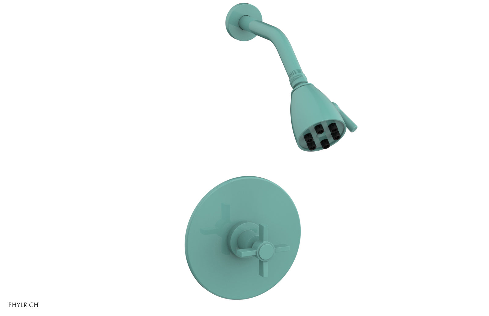 BASIC Pressure Balance Shower Set with Blade Cross Handle DPB3137 - Perfect for Modern Bathrooms & Spa-Like Shower Experience