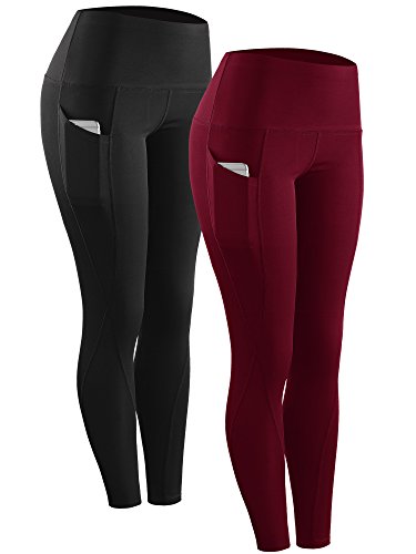 9017 Yoga Pant 2 Pack:black,red