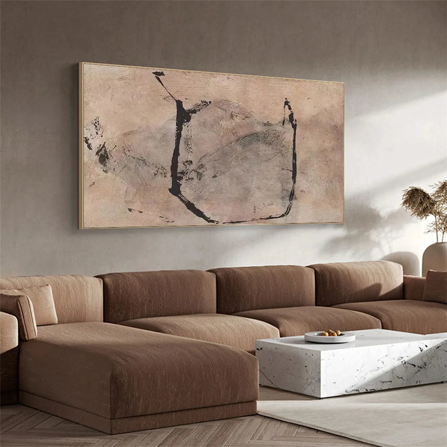 Abstract Painting #AB 156 - Modern Wall Art for Living Room, Bedroom & Office Decor | Large Canvas Artwork for Home & Commercial Spaces