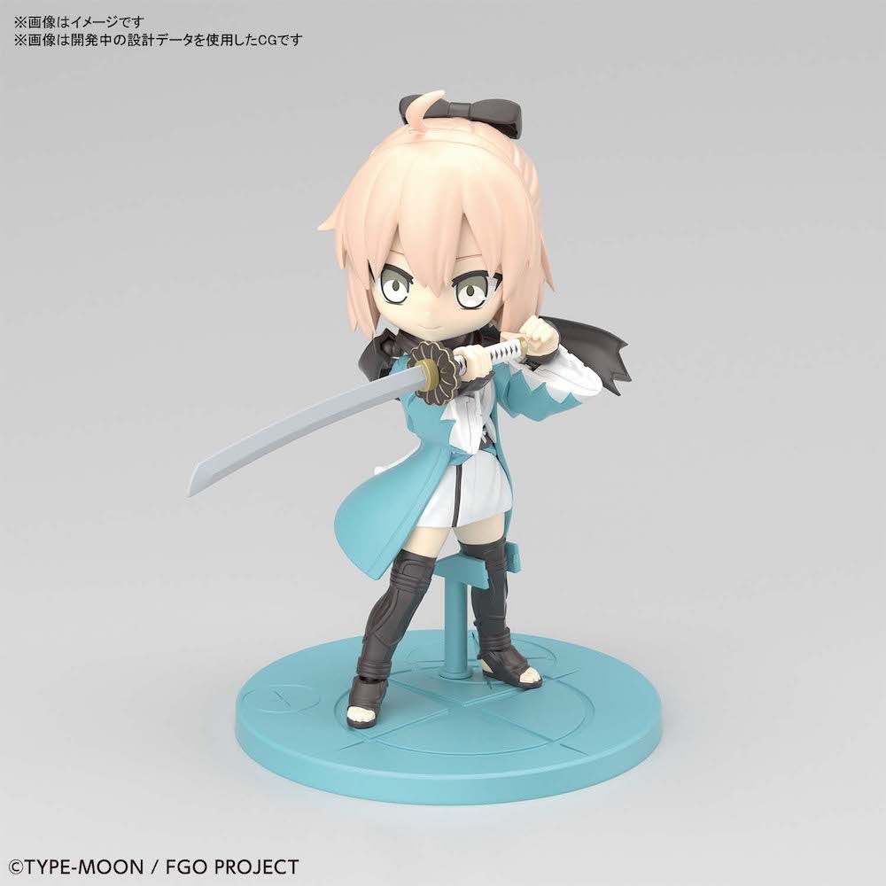 Bandai Petitrits #06 Fate/Grand Order Saber Okita Souji Model Kit - Anime Action Figure for Collectors & Display | Perfect for Anime Fans, Gift Giving & Home Decor