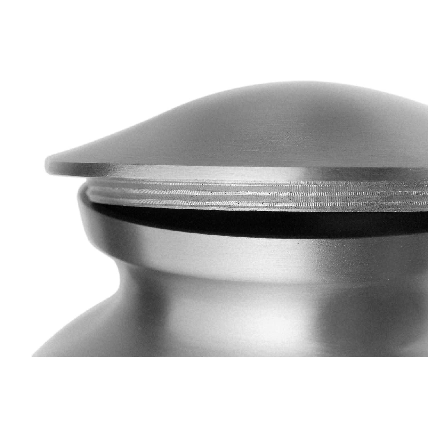 Ottillie Paws Tribute Series Small Pet Urn for Dogs and Cats - Ebony Finish, Horizontal Pewter Paws, Walnut Base, Silver/Black Plate - Perfect for Memorial Keepsakes and Home Display
