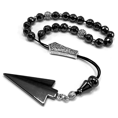 Hematite -8mm 21 Beads- & Zircon Design