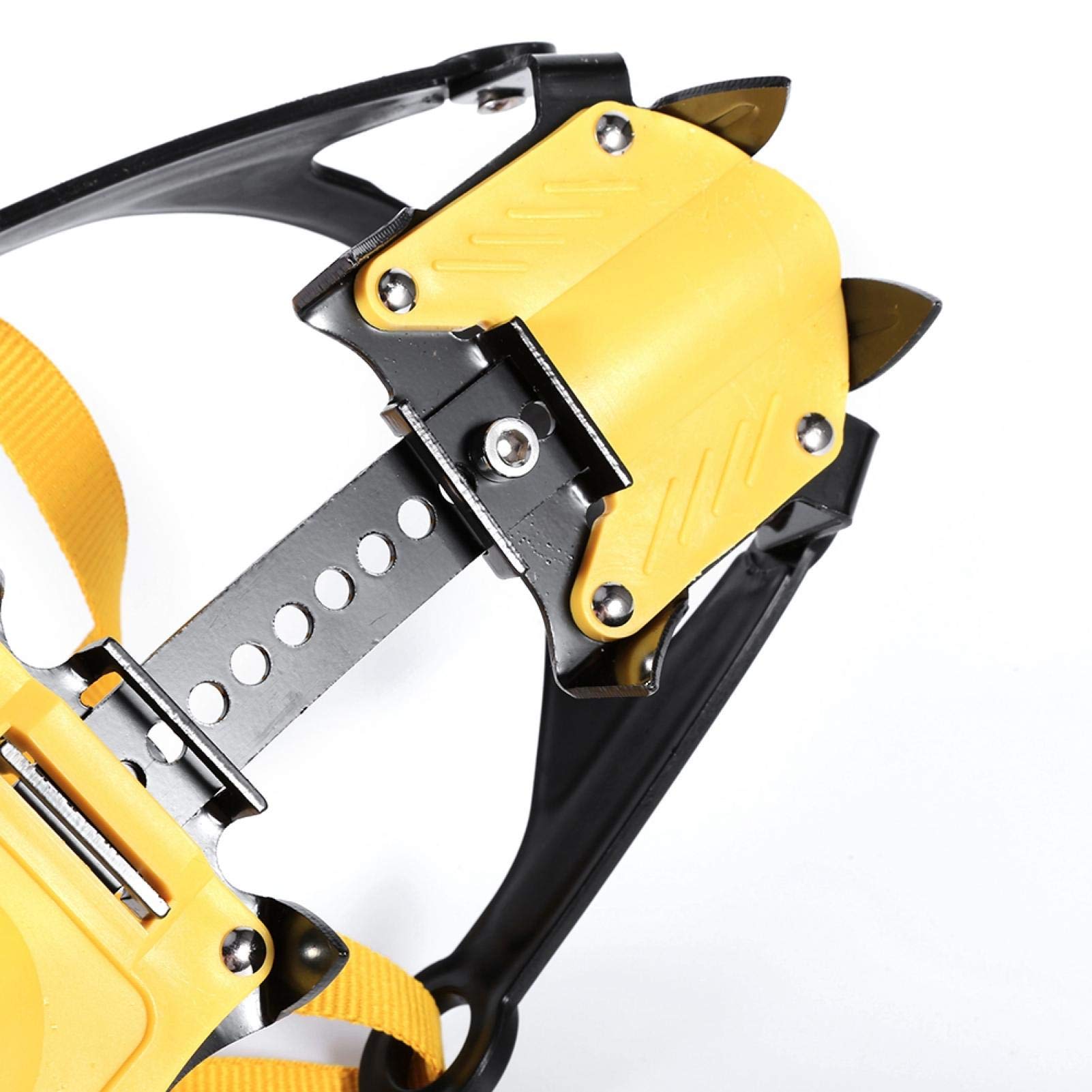 EVTSCAN 10-Tooth Ice Cleats for Hiking - Anti-Slip Crampons with Adjustable Straps for Snow, Ice & Winter Trails | Perfect for Outdoor Adventures, Mountain Climbing & Icy Sidewalks