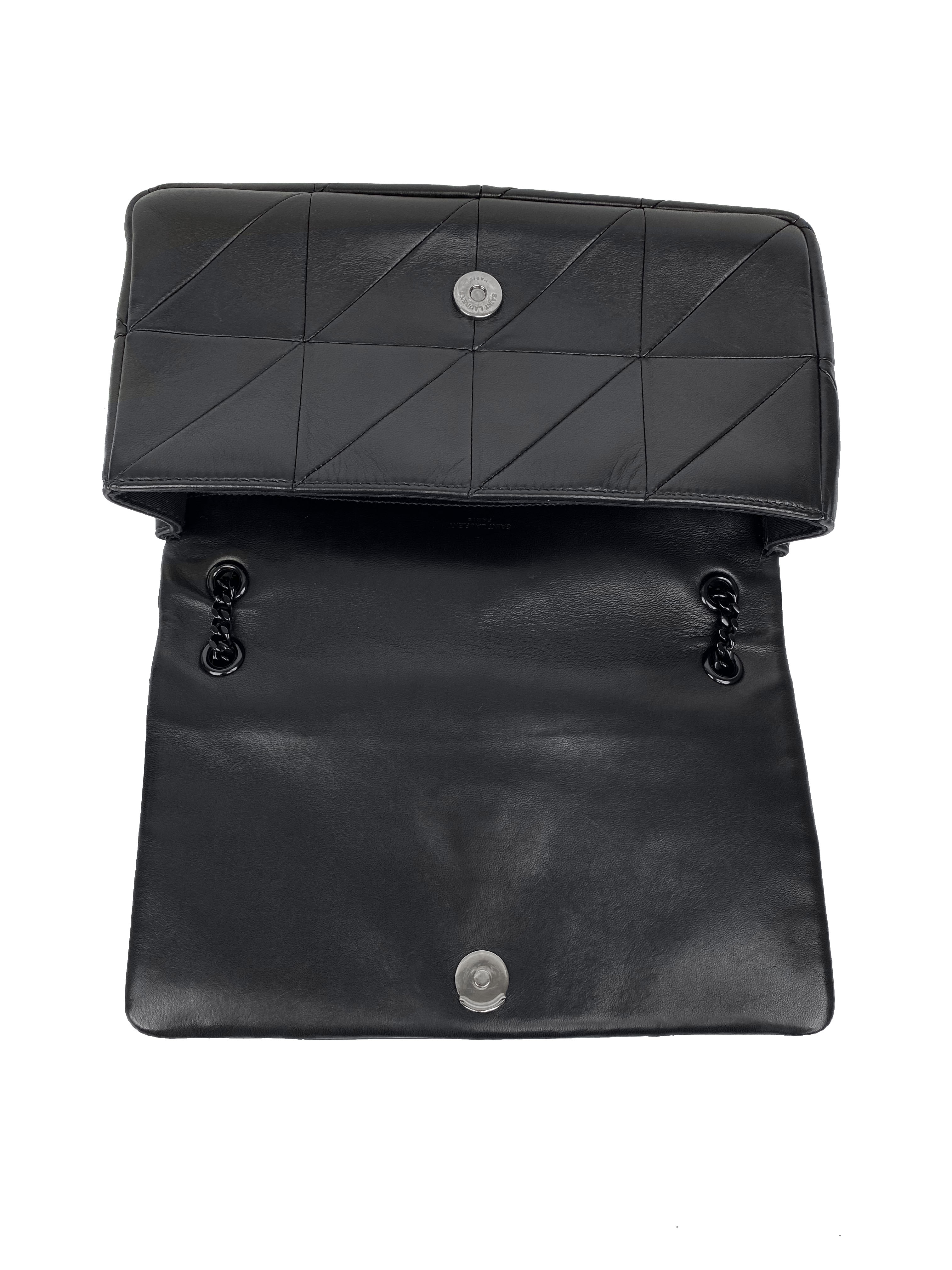 Saint Laurent Medium Black Jamie Bag - Luxury Leather Crossbody Purse for Women | Perfect for Evening Out, Party & Date Night