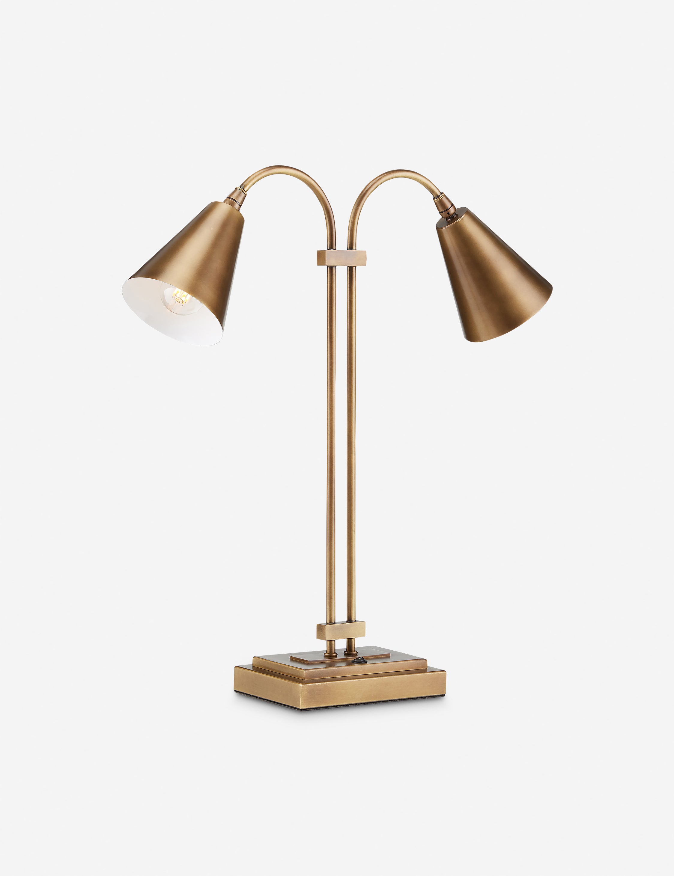 Modern Blakely Double Desk Lamp - Adjustable LED Task Lighting for Home Office, Study & Workspace - Perfect for Reading, Writing & Computer Work