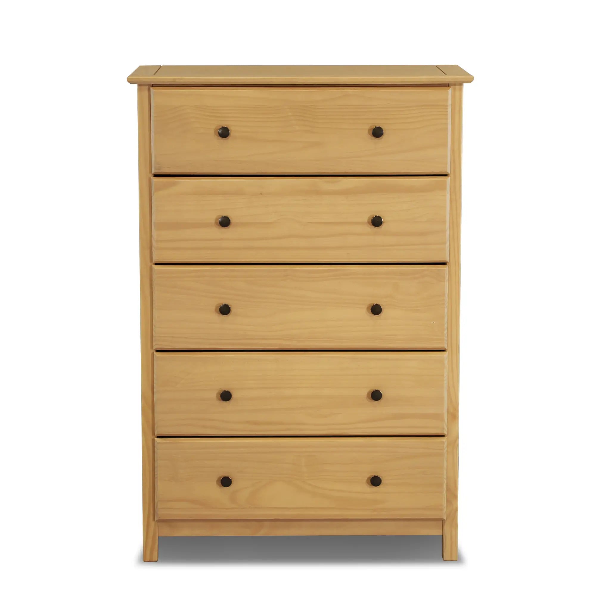 5-Drawer Wooden Shaker Dresser - Stylish and Functional Storage for Bedroom, Living Room, or Office Organization