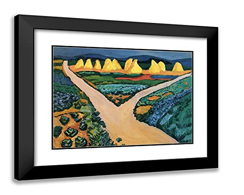 Black Modern Wood Frame with Double Matting
