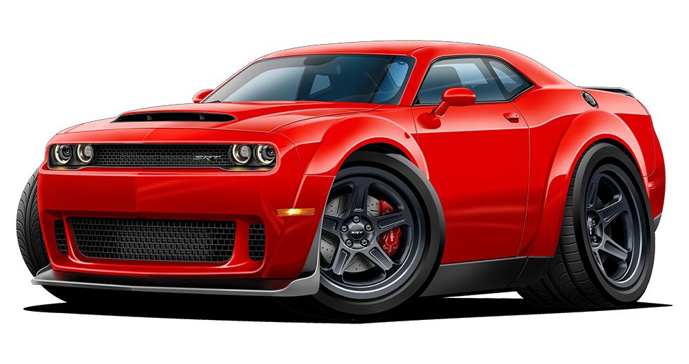 Demon Challenger HEMI 707hp Wall Decal - Man Cave & Garage Decor for Car Lovers