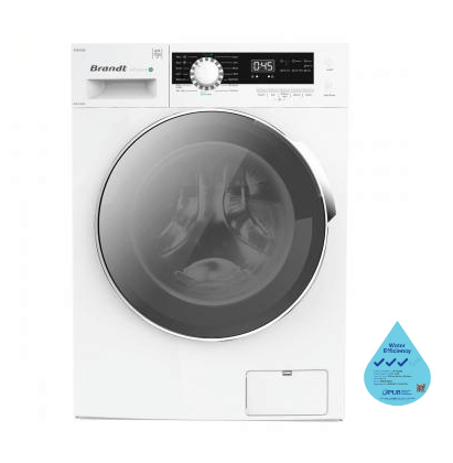 Brandt WFB104QWA 24 Inch Front Load Washing Machine - Energy Efficient, 4.0 Cu. Ft. Capacity, Quiet Operation, White - Perfect for Apartments, Laundry Rooms & Small Spaces