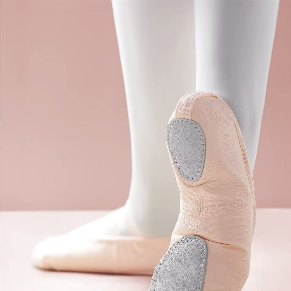 Girls Canvas Ballet Shoes - Soft Leather Split Sole Dance Slippers for Toddler, Little Kid & Big Kid | Perfect for Ballet Class, Dance Practice & Recitals