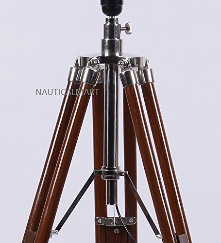 Classic Tripod Floor Lamp Base - Antique Bronze Finish for Modern Living Room, Bedroom, or Office Decor - Adjustable Height Lighting Fixture