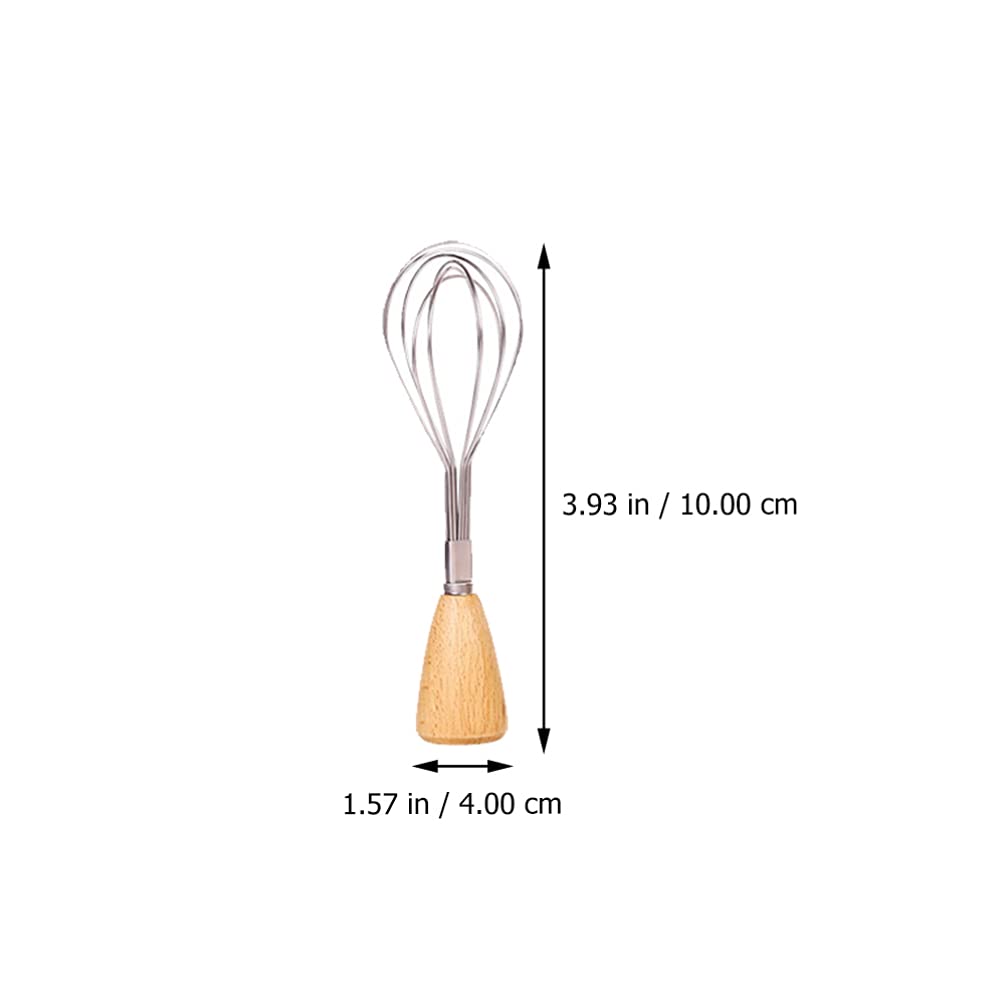 Manual Egg Cap Opener, Small Wire Whisk & Wooden Powdered Sugar Sieve - Essential Kitchen Hand Tools for Baking, Cooking & Housewarming Gifts