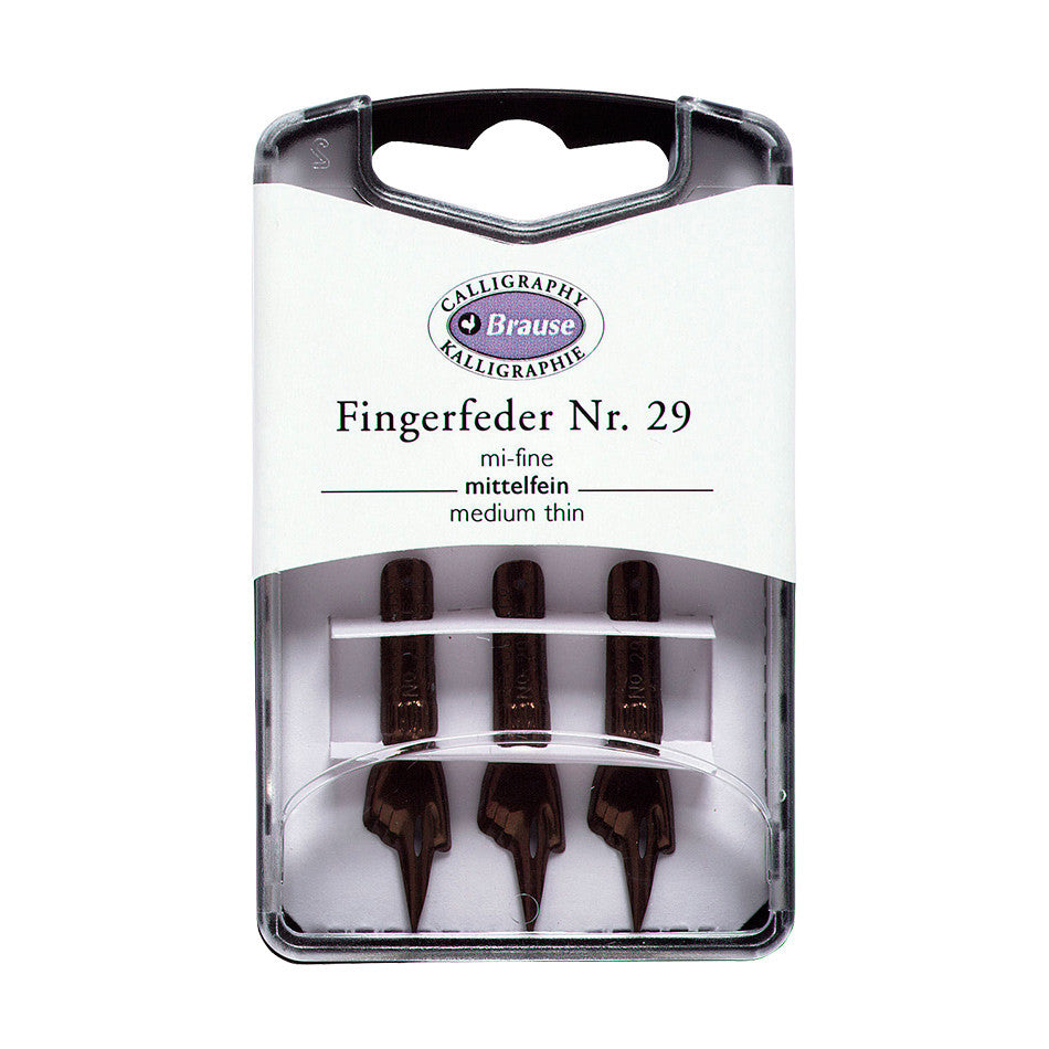 Brause Calligraphy Nib Set - 3 Premium Metal Nibs for Dip Pens | Perfect for Hand Lettering, Wedding Invitations & Artistic Writing